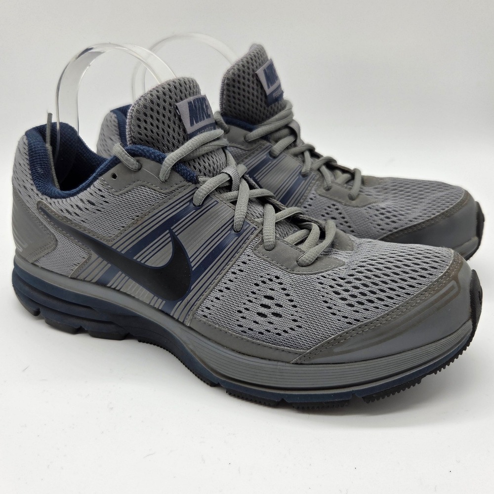 Nike Air Pegasus 29 Running Shoes Mens 9.5 Grey Navy Blue 524950-002 Sneaker